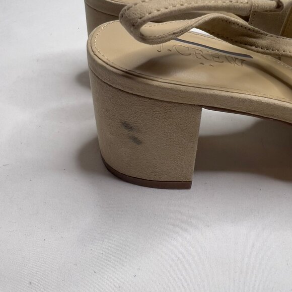 J.Crew Slingback Bow Heels in Saddle Size 8 BJ253 - Picture 8 of 12